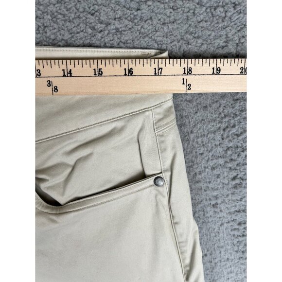 Hickey Freeman New York Mens Pants 33x34 Slim Fit Tapered Leg Ivory Performance - Picture 4 of 11